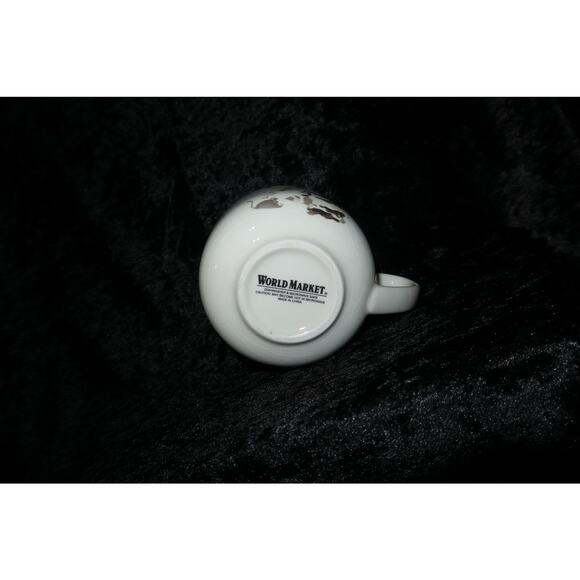 RARE Blind Cat Mouse World Market Mug Tabby Kitty CRAZING bottom Vintage Unique - Picture 9 of 11